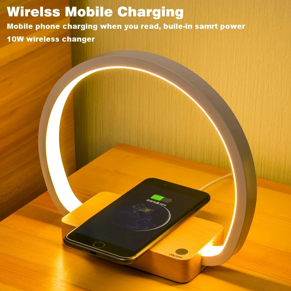 Mobile Phone Wireless Charging Led Table Lamp Bedside Lamp Multifunctional Table Lamp Bedroom Eye Protection Reading
Mobile Phone Wireless Charging Led Table Lamp Bedside Lamp Multifunctional Table Lamp Bedroom Eye Protection Reading