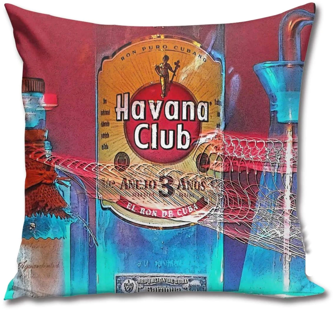 Club Square Pillowcase Home Decoration Sofa Car Cushion Cover Decoration Office Decoration Pillowcase 45x45cm