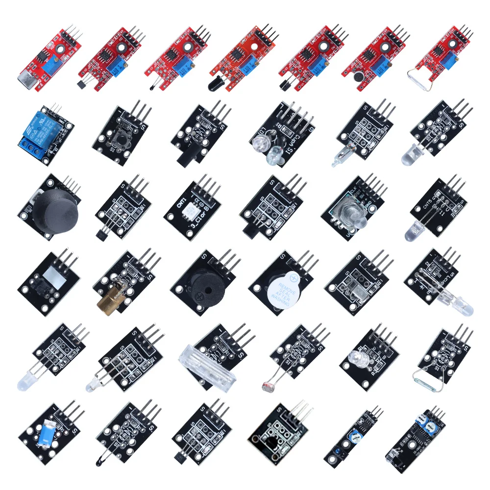 

Стартовый Обучающий набор для Arduino Project 37 в 1, набор модулей датчиков, «сделай сам», умный электронный комплект для компонентов робота, студенческий проект