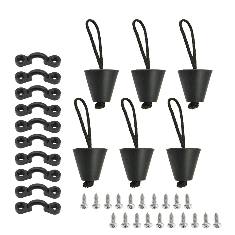 6PC Silicone Drain Hole Stopper Bung for Kayak Canoe Scupper Plug Lanyard 10Pcs Pad Eye Tie Down Deck Loops Points Accessorie
6PC Silicone Drain Hole Stopper Bung for Kayak Canoe Scupper Plug Lanyard 10Pcs Pad Eye Tie Down Deck Loops Points Accessorie