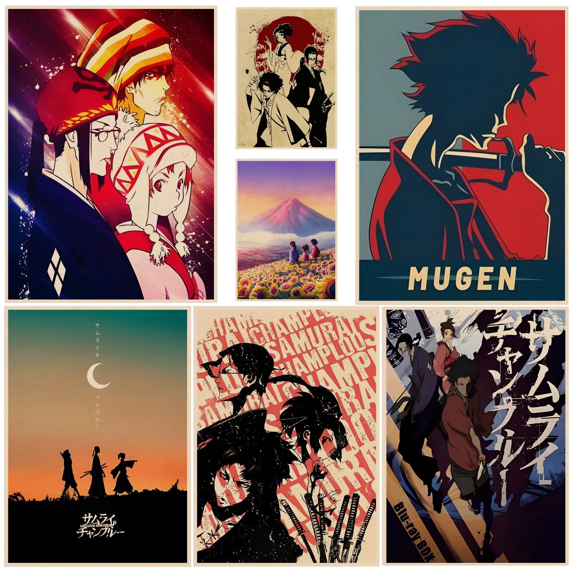 Samurai Champloo Classic Movie Posters Kraft Paper Sticker DIY Room Bar Cafe Decor Art Wall Stickers
Samurai Champloo Classic Movie Posters Kraft Paper Sticker DIY Room Bar Cafe Decor Art Wall Stickers