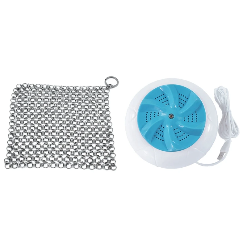 Cleaner Chainmail Cleaning Scrubber With Hanging Ring & Turbo Washing Machine, Ultrasonic Technology Vortex Washer
Cleaner Chainmail Cleaning Scrubber With Hanging Ring & Turbo Washing Machine, Ultrasonic Technology Vortex Washer