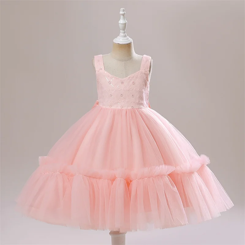 Baby Dresses for Eid 2023 Kids Sleeveless Tulle Ball Gown with Big Bow Toddlers Formal Occasion Dress Children Princess Clothes
Baby Dresses for Eid 2023 Kids Sleeveless Tulle Ball Gown with Big Bow Toddlers Formal Occasion Dress Children Princess Clothes