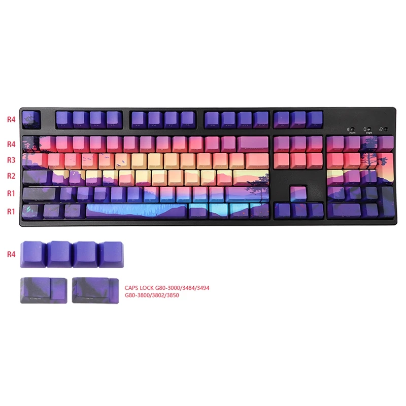 110 Keys Dye-Subbed Landscape Keycap Set Pbt Personalized Keycaps Set For GK61/TKL 87/108 Mechanical Keyboard Key Cap
110 Keys Dye-Subbed Landscape Keycap Set Pbt Personalized Keycaps Set For GK61/TKL 87/108 Mechanical Keyboard Key Cap