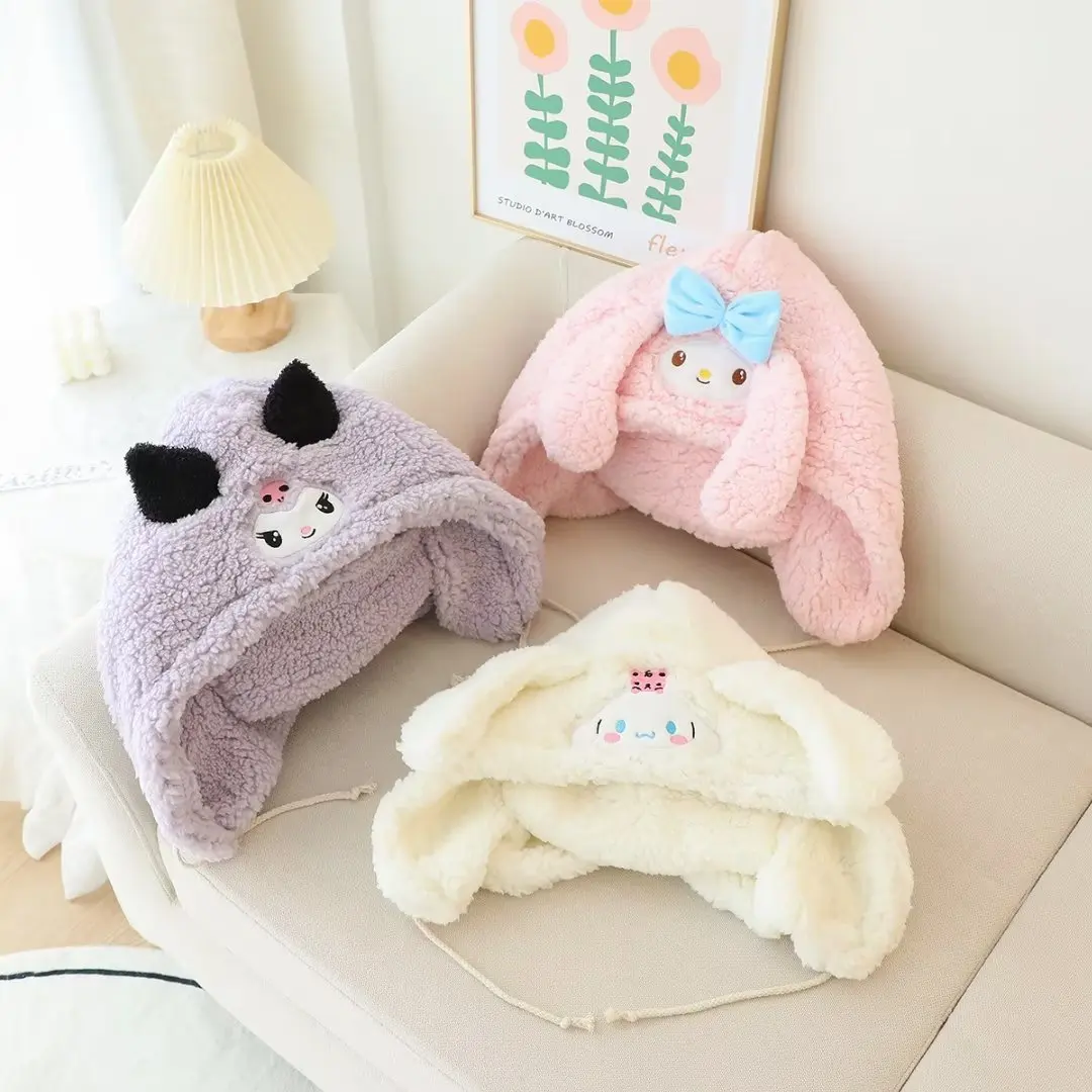 Sanrio Cartoon Plush Cap Anime People My Melody Kuromi Cinnamoroll Warm Ear Protection Hat Autumn and Winter Fashion One Hat
Sanrio Cartoon Plush Cap Anime People My Melody Kuromi Cinnamoroll Warm Ear Protection Hat Autumn and Winter Fashion One Hat
