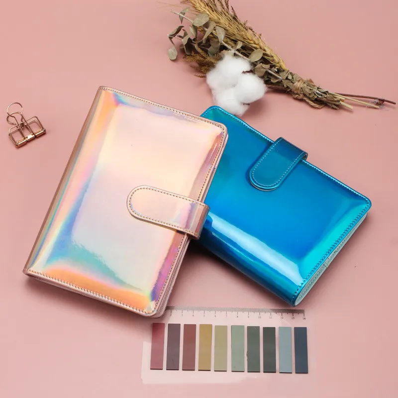2022 A6 Laser Color PU Leather DIY Binder Notebook Cover Diary Agenda Planner Paper Cover School Stationery
2022 A6 Laser Color PU Leather DIY Binder Notebook Cover Diary Agenda Planner Paper Cover School Stationery