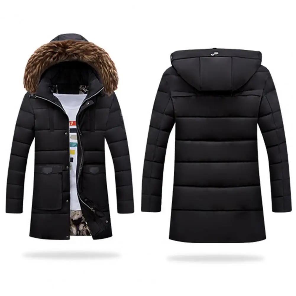 Trendy Men Down Coat Casual Patch Pockets Men Cotton Coat Solid Color Thicken Winter Coat for Skiing
Trendy Men Down Coat Casual Patch Pockets Men Cotton Coat Solid Color Thicken Winter Coat for Skiing
