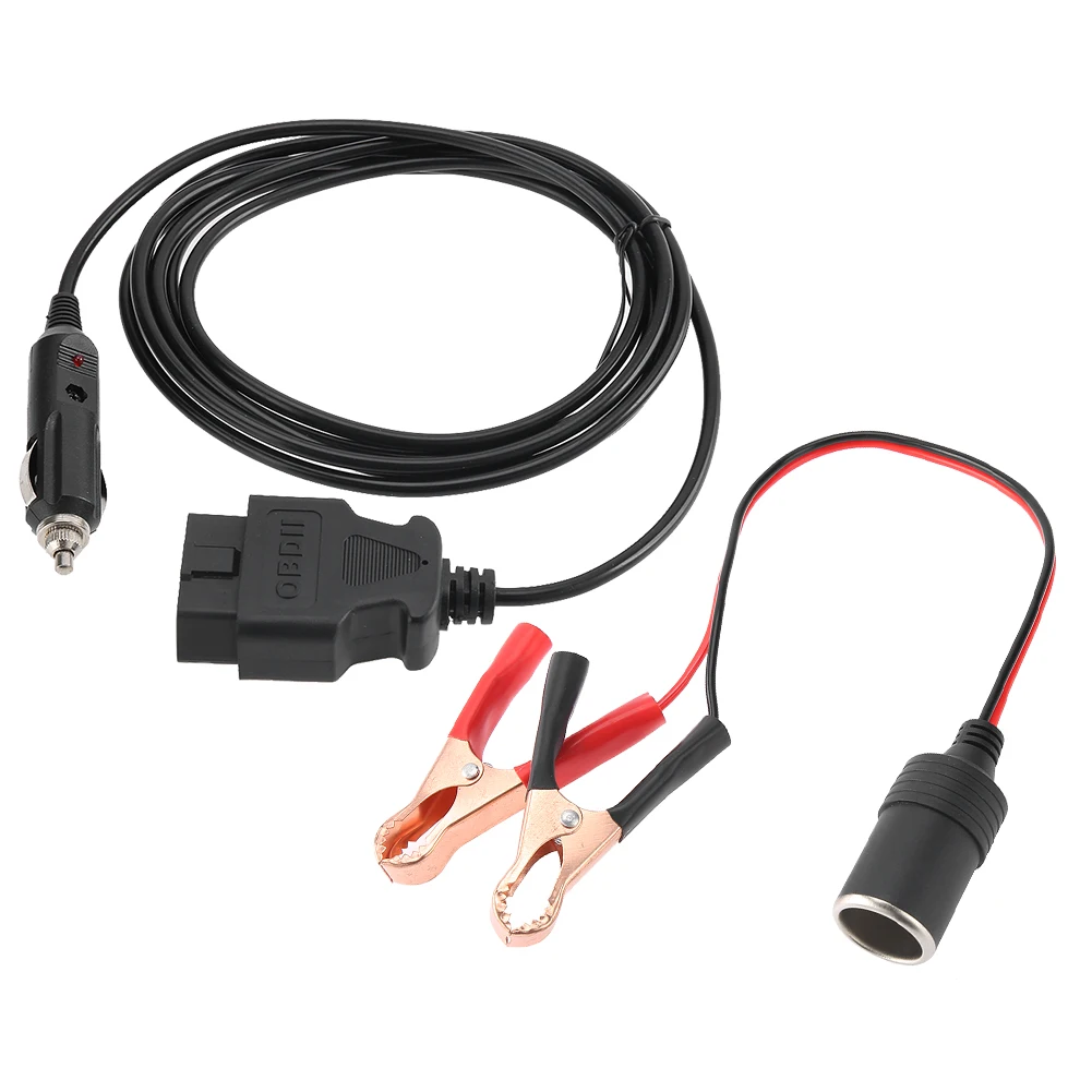 Автомобильный экстренный источник питания OBD II ECU 12 В, кабель для экономии памяти с зажимом
Автомобильный экстренный источник питания OBD II ECU 12 В, кабель для экономии памяти с зажимом