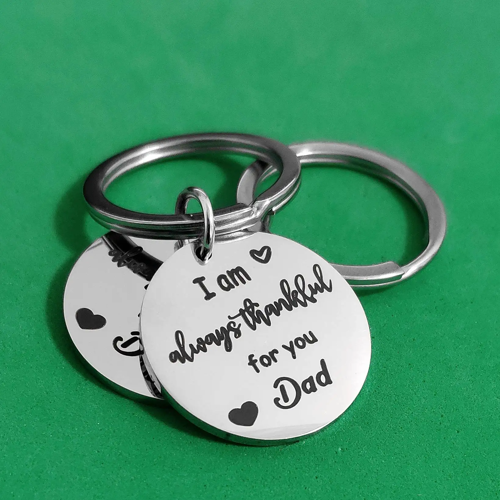 Keyring Gift Carabiner for Keys Father's Day Creative Thanksgiving Lettering Stainless Steel Birthday Keychain Car Holder
Keyring Gift Carabiner for Keys Father's Day Creative Thanksgiving Lettering Stainless Steel Birthday Keychain Car Holder
