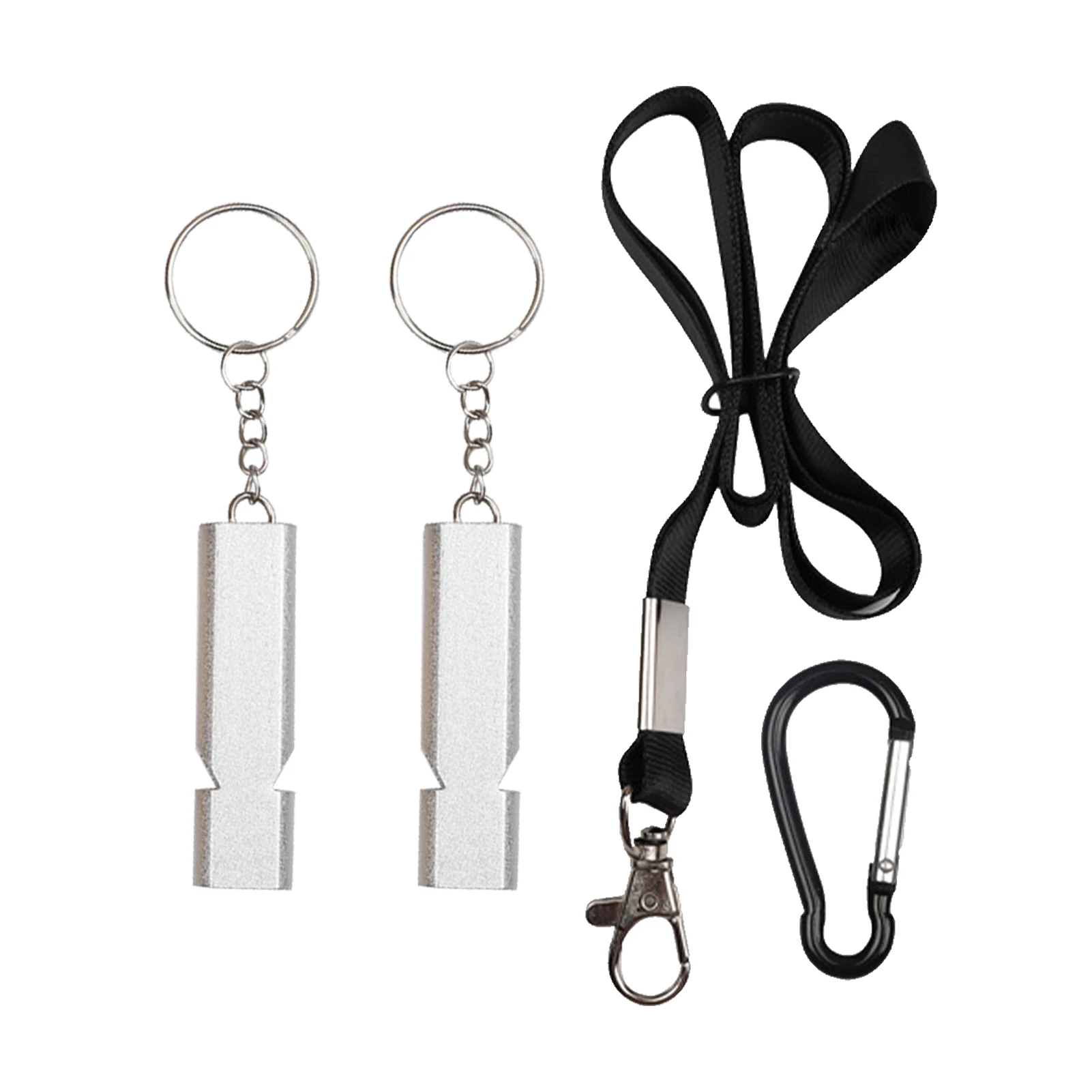 2pcs With Keychain Double Tube Emergency Survival Whistles Lifeguard Coaches Train Referee Shrill Fishing Outdoor Portable
2pcs With Keychain Double Tube Emergency Survival Whistles Lifeguard Coaches Train Referee Shrill Fishing Outdoor Portable
