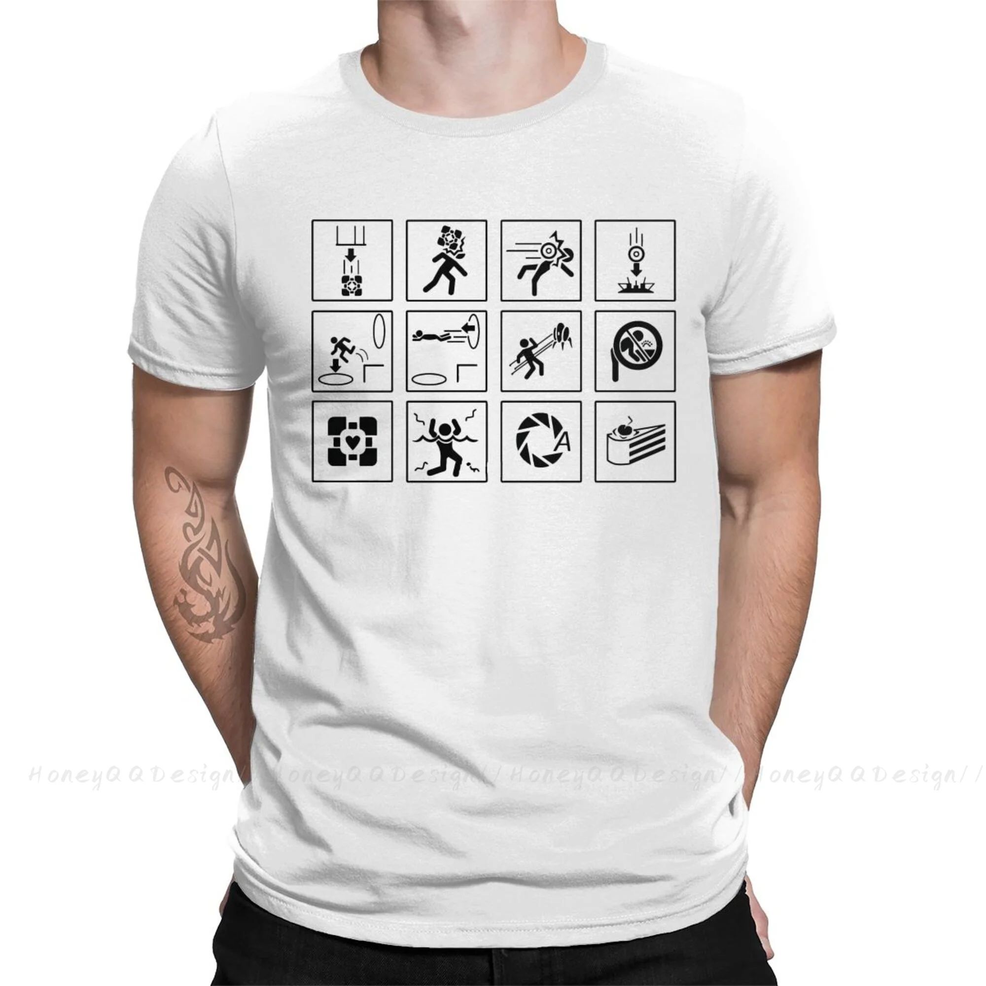 Portal Signs Fashion Shirt Design Portal 2 GLaDOS Cotton Shirts Men T-Shirt Oversize For Adult Tees
Portal Signs Fashion Shirt Design Portal 2 GLaDOS Cotton Shirts Men T-Shirt Oversize For Adult Tees