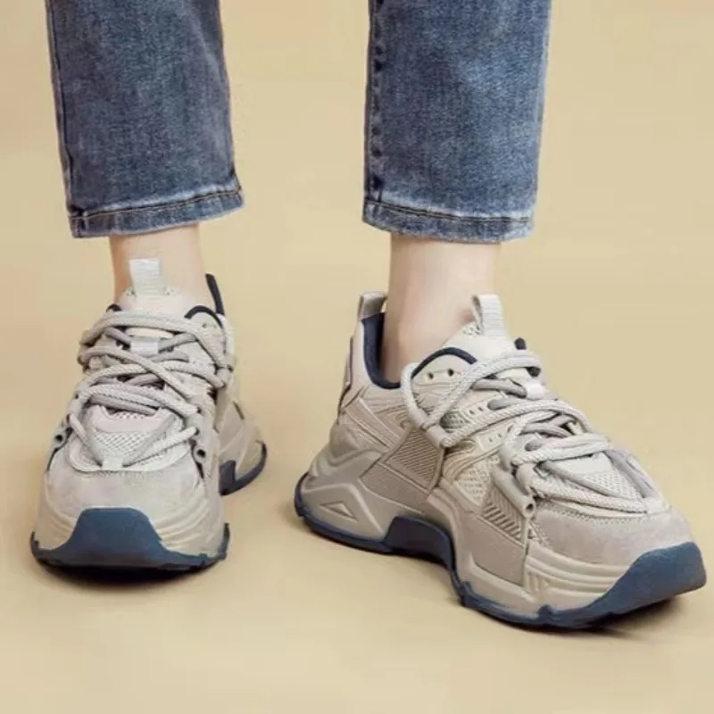 2023 Fashion Breathable Mesh Grey Sneakers Women Thick-soled Tennis Sports Shoes Woman Casual Vulcanized Shoes Zapatillas Mujer
2023 Fashion Breathable Mesh Grey Sneakers Women Thick-soled Tennis Sports Shoes Woman Casual Vulcanized Shoes Zapatillas Mujer