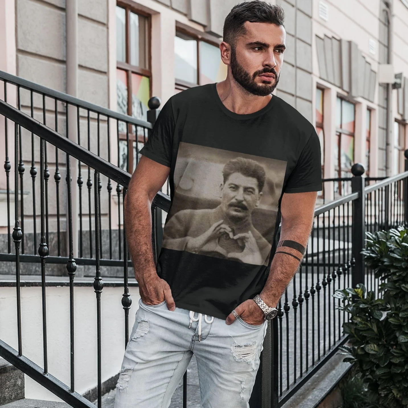 Stalin Tee Shirt Communism Sugar Daddy Fashion Short Sleeve Communist Idol 100 Cotton T Shirt Beach Print T-Shirt Big Male
Stalin Tee Shirt Communism Sugar Daddy Fashion Short Sleeve Communist Idol 100 Cotton T Shirt Beach Print T-Shirt Big Male