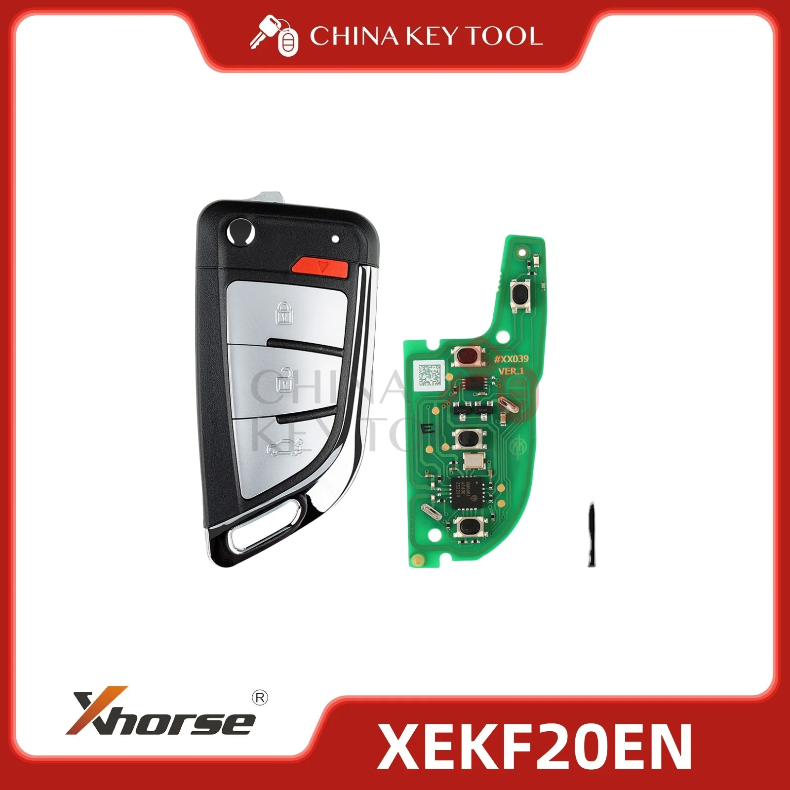 Xhorse Super Дистанционный нож типа 4 кнопки с суперчипом 5 шт. XEKF20EN
Xhorse Super Дистанционный нож типа 4 кнопки с суперчипом 5 шт. XEKF20EN