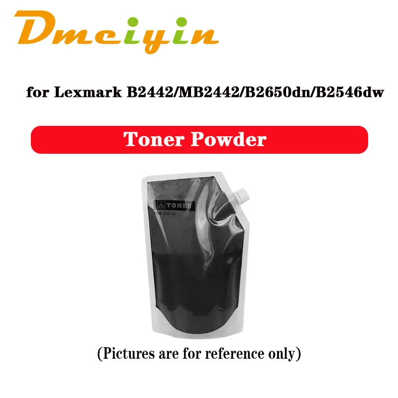 500 г 1000 тонер-порошок для Lexmark B2442/MB2442/B2650dn/B2546dw/MB2546adwe/B2650dw/MB2650adwe