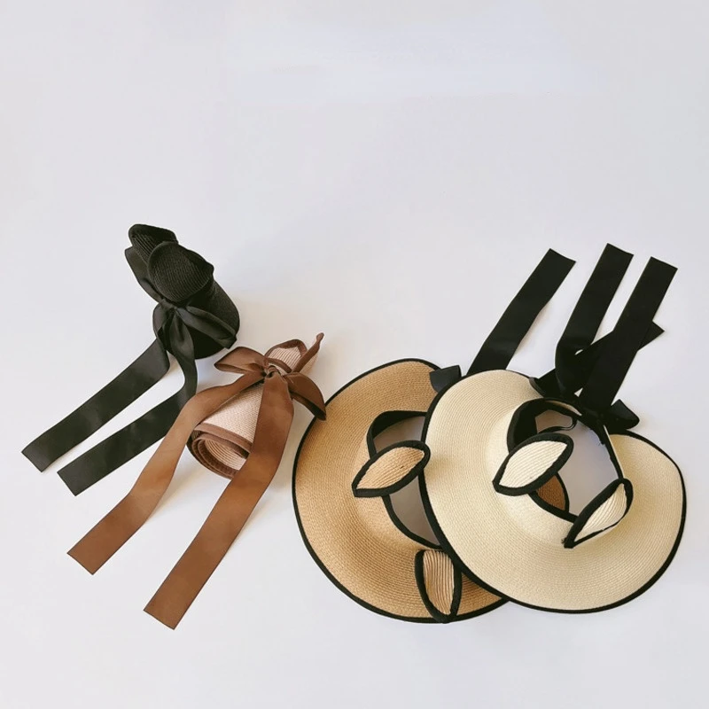 Fashion Kids Sun Hats Ears Ribbon Foldable Wide Brim Girls Straw Hats Princess Sun Protection Empty Top Beach Children Caps
Fashion Kids Sun Hats Ears Ribbon Foldable Wide Brim Girls Straw Hats Princess Sun Protection Empty Top Beach Children Caps