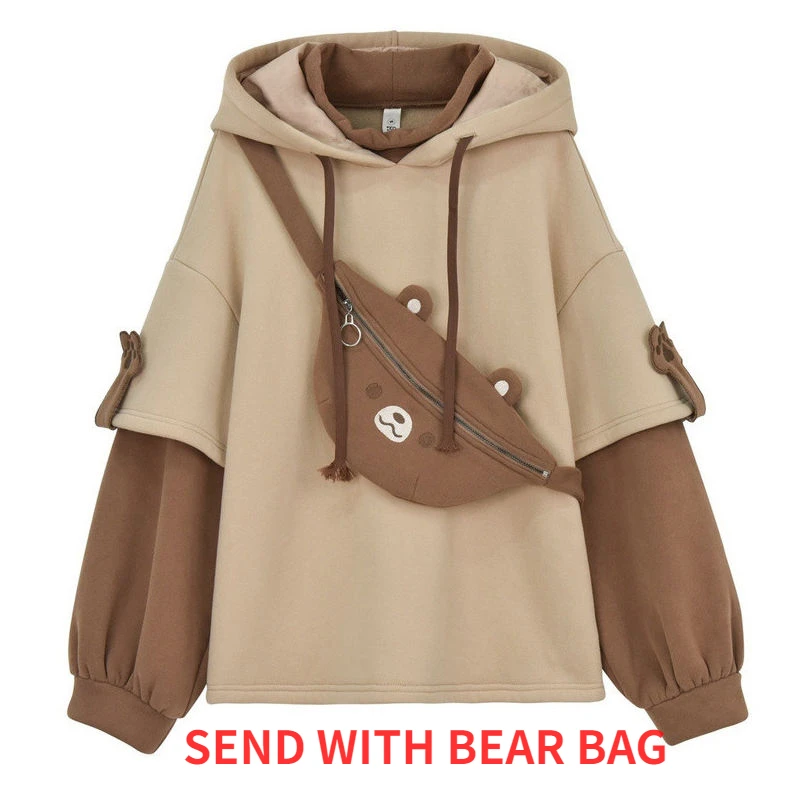 S-2XL Harajuku Aesthetic Bear Anime Hoodie Women Korean Crewneck Long Sleeve Oversized Streetwear Kpop Y2K Clothes Kawaii Tops
S-2XL Harajuku Aesthetic Bear Anime Hoodie Women Korean Crewneck Long Sleeve Oversized Streetwear Kpop Y2K Clothes Kawaii Tops