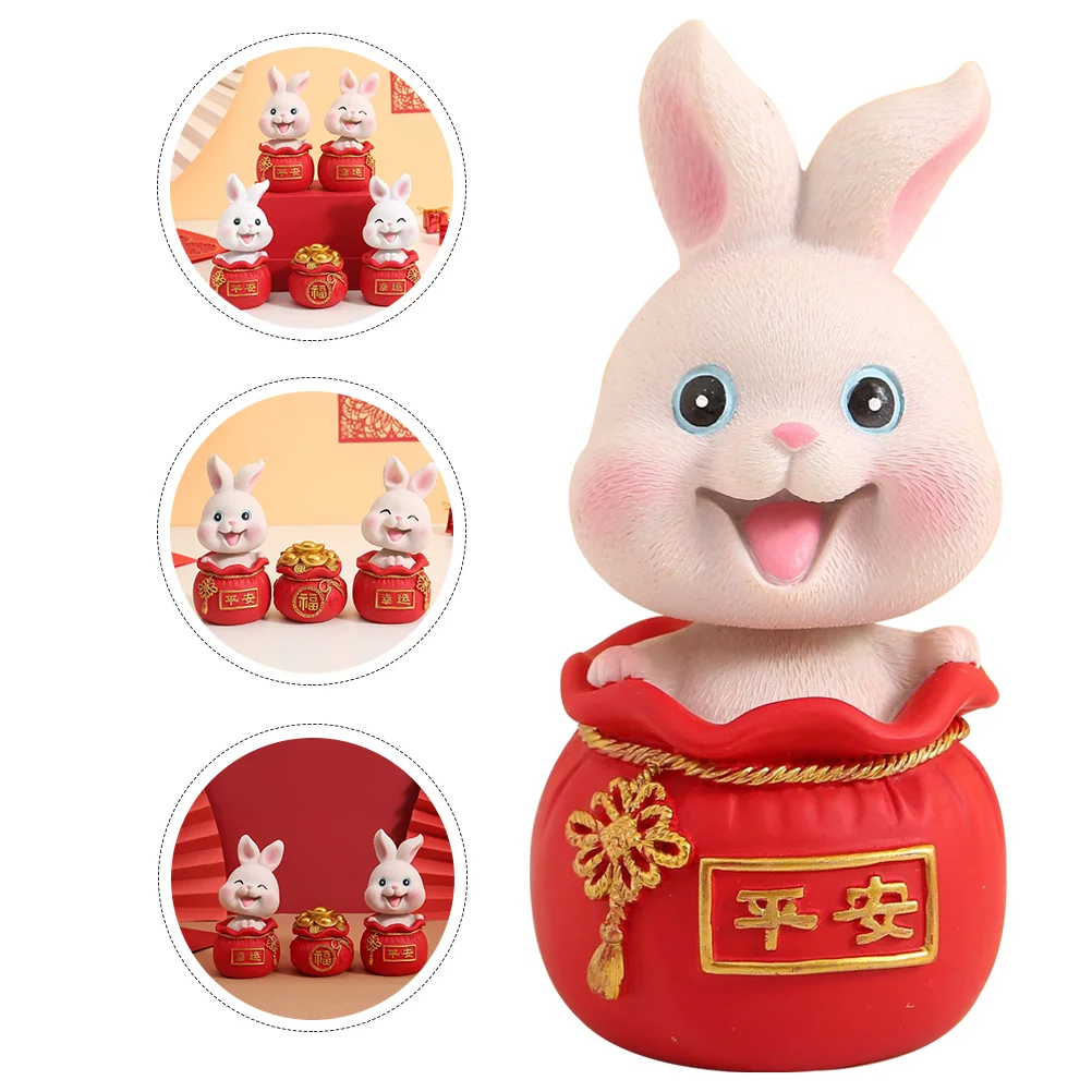 Bag Ornament Desktop Small Decor Miniature Rabbit Figures Car Plushies Resin Money Models Home Decoration
Bag Ornament Desktop Small Decor Miniature Rabbit Figures Car Plushies Resin Money Models Home Decoration