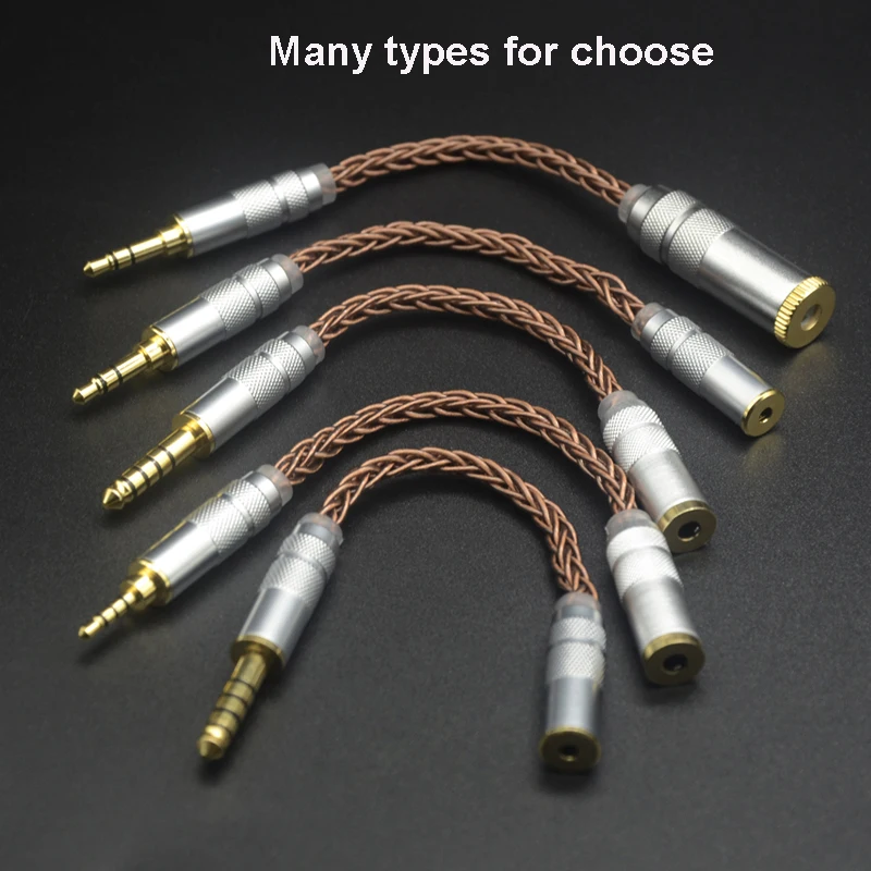 Silver Upgrade Cable 4.4MM Balanced Male to 3.5MM Female Adapter Silver Headphone Jack Convert 10cm Cable
Silver Upgrade Cable 4.4MM Balanced Male to 3.5MM Female Adapter Silver Headphone Jack Convert 10cm Cable
