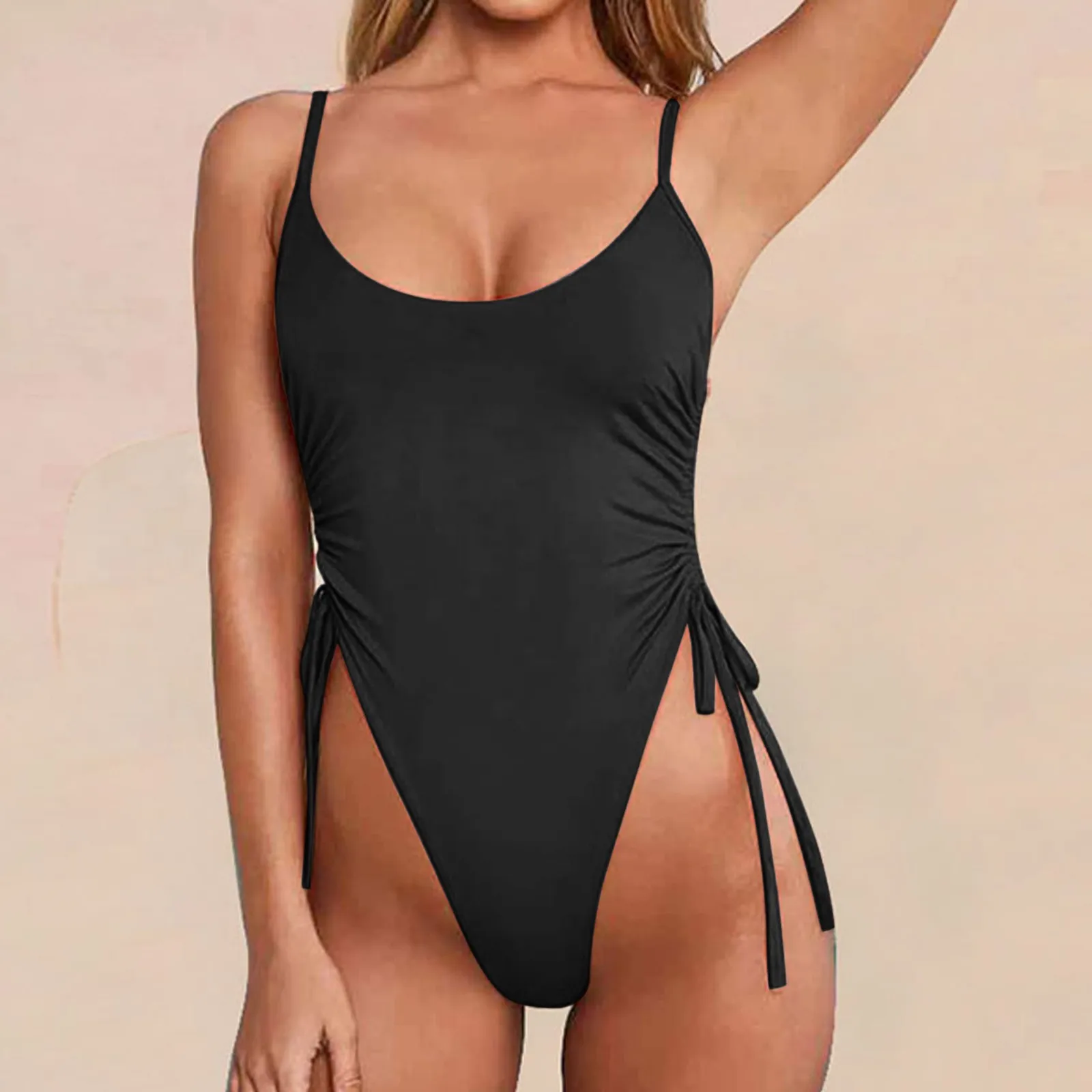 Tummy Control Swimsuit For Women High Leg Cut One-piece Swimwear Drawstring Side Bathing Suit Sexy Bikini Swim Bodysuit Monokini
Tummy Control Swimsuit For Women High Leg Cut One-piece Swimwear Drawstring Side Bathing Suit Sexy Bikini Swim Bodysuit Monokini