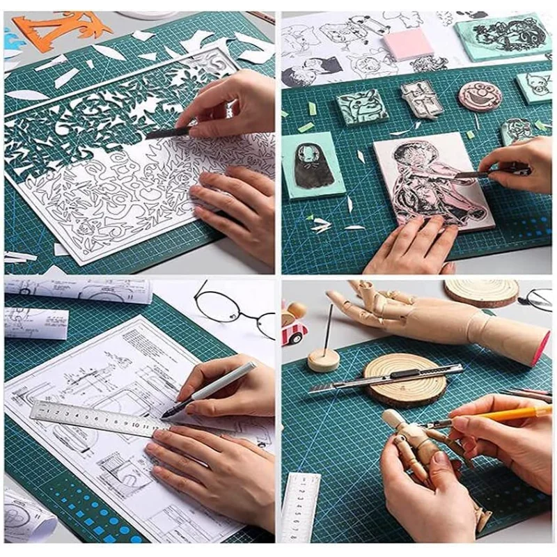 A5 PVC Cutting Mat Workbench Patchwork Sewing Manual DIY Art Design Knife Engraving Leather Cutting Board Single Side Underlay
A5 PVC Cutting Mat Workbench Patchwork Sewing Manual DIY Art Design Knife Engraving Leather Cutting Board Single Side Underlay