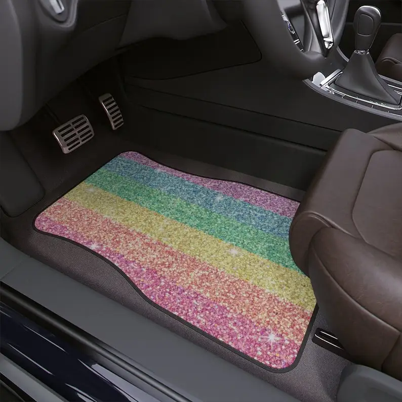 dreaming in color rainbow car floor mats, 1pc |car accent| car accessory| pink floor mat
dreaming in color rainbow car floor mats, 1pc |car accent| car accessory| pink floor mat