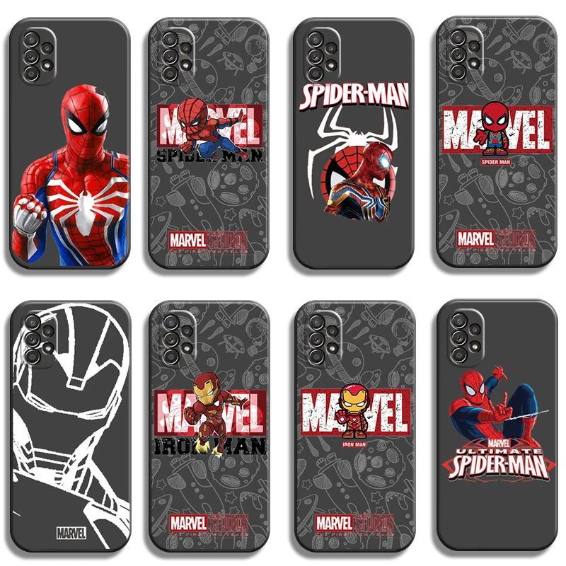 

Marvel Lron Spiderman Phone Cases For Samsung Galaxy A31 A32 A51 A71 A52 A72 4G 5G A11 A21S A20 A22 4G Cases Coque Carcasa