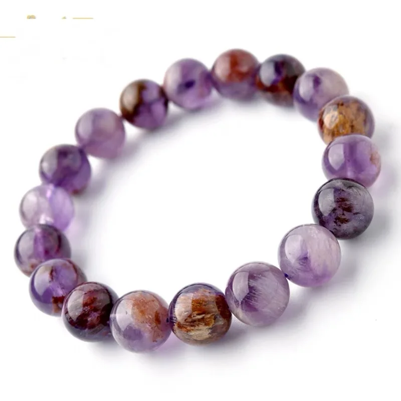 Natural Purple Ghost Bracelet 8-12mm Purple titanium crystal Aurora crystal purple single ring personality bracelet men women
Natural Purple Ghost Bracelet 8-12mm Purple titanium crystal Aurora crystal purple single ring personality bracelet men women