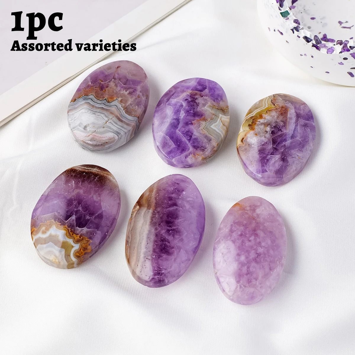 Пальмовый камень аметист Runyangshi
Пальмовый камень аметист Runyangshi