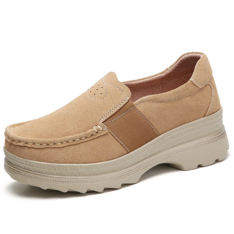 Fashion New Women's Shoes with Thick Soles Leather Sports Casual Shoes Large Women's Shoes Slope Heels Platform Sneakers
Fashion New Women's Shoes with Thick Soles Leather Sports Casual Shoes Large Women's Shoes Slope Heels Platform Sneakers
