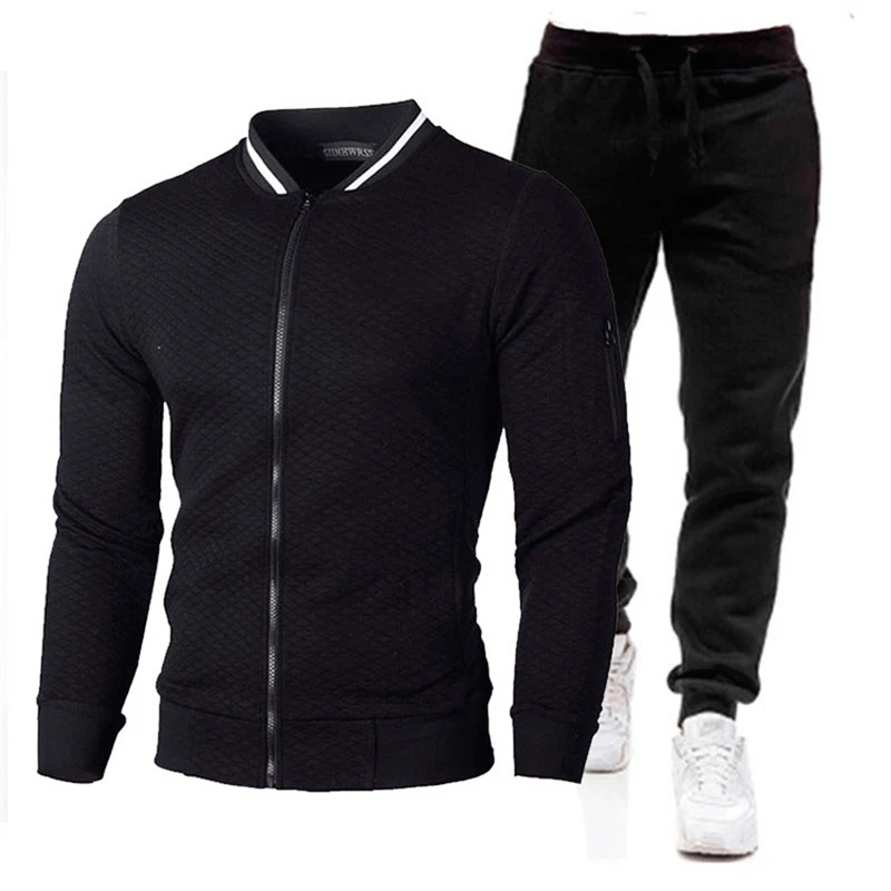 New Men Sets Fashion Sporting Full Suit Brand Patchwork Zipper Sweatshirt +Sweatpants Mens Clothing 2 Pieces Sets Slim Tracksuit
New Men Sets Fashion Sporting Full Suit Brand Patchwork Zipper Sweatshirt +Sweatpants Mens Clothing 2 Pieces Sets Slim Tracksuit