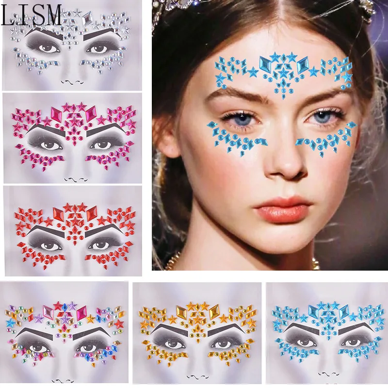 New 3D Acrylic DIY Paste Eco-Friendly Resin Rhinestone Masquerade Face Stickers Jewelry Tattoo Stickers accesorios aesthetic
New 3D Acrylic DIY Paste Eco-Friendly Resin Rhinestone Masquerade Face Stickers Jewelry Tattoo Stickers accesorios aesthetic
