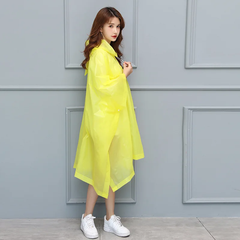 Non-disposable Raincoat Thickened Eva Transparent Conjoined Adult Cloak Yellow Raincoat Outdoor Hiking Poncho
Non-disposable Raincoat Thickened Eva Transparent Conjoined Adult Cloak Yellow Raincoat Outdoor Hiking Poncho