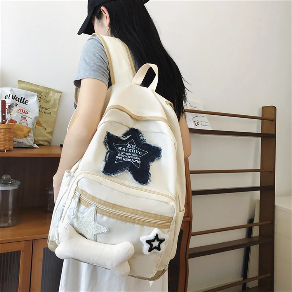 1Pcs Y2K Korean Casual Shoulder Bag Fashion Cute Star Backpack Student Schoolbag Large Capacity Travel Backpacks For Women 
1Pcs Y2K Korean Casual Shoulder Bag Fashion Cute Star Backpack Student Schoolbag Large Capacity Travel Backpacks For Women