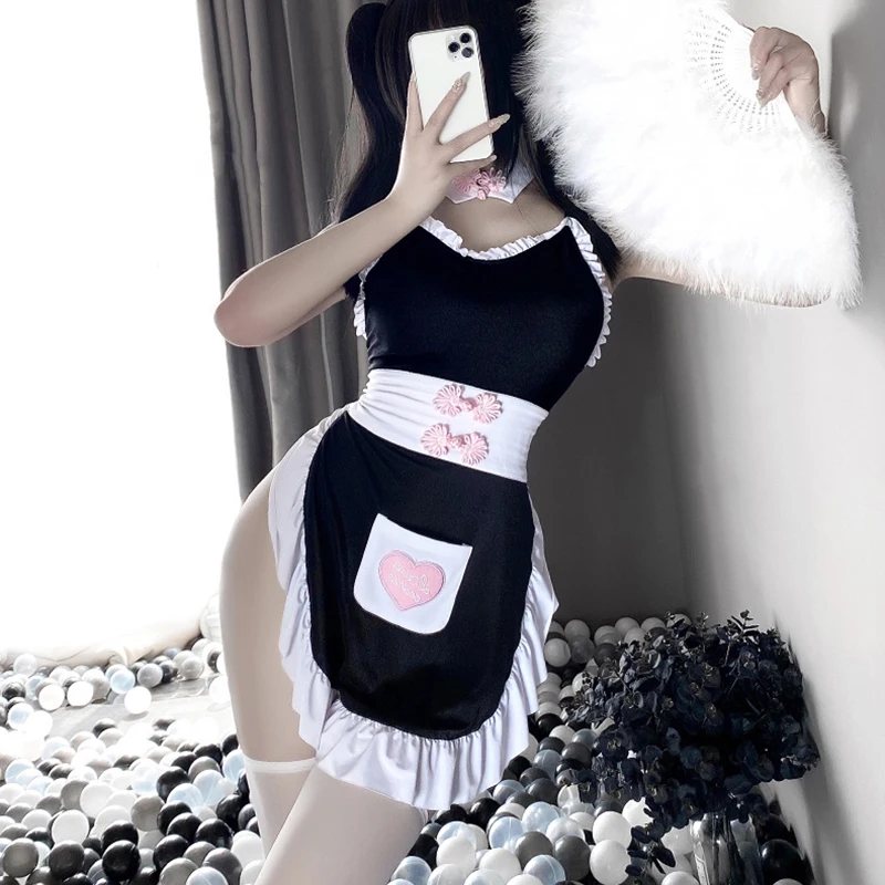 Japanese Sexy Lingerie Cosplay Maid Outfit Women Dress Uniform Suit Costume Sexy Apron Cute Maid Servant Sexy Erotic Costumes
Japanese Sexy Lingerie Cosplay Maid Outfit Women Dress Uniform Suit Costume Sexy Apron Cute Maid Servant Sexy Erotic Costumes