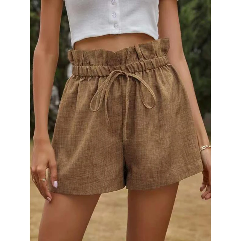 PlusSister Cotton Linen Women Shorts 2022 Summer Loose Drawstring High Waist Pants Solid Distressed Solid Female Shorts Women
PlusSister Cotton Linen Women Shorts 2022 Summer Loose Drawstring High Waist Pants Solid Distressed Solid Female Shorts Women