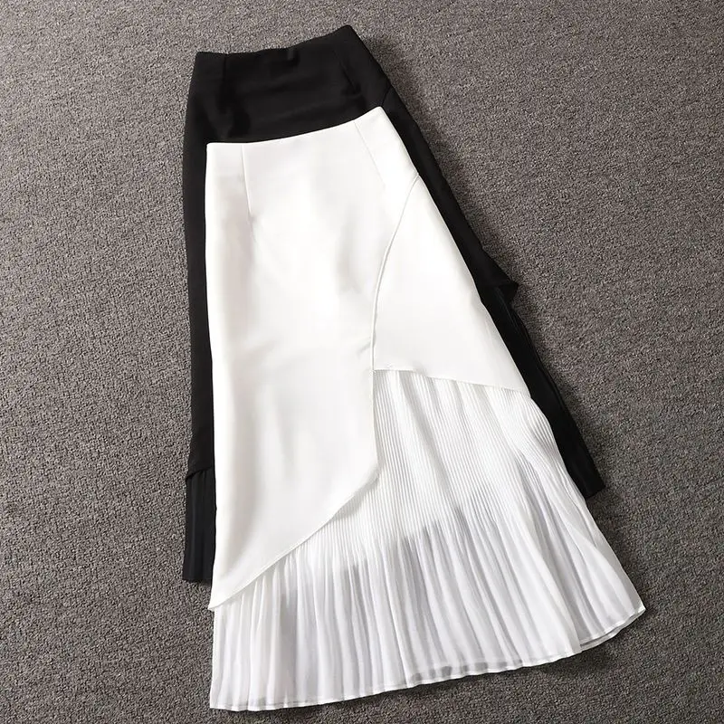 Bodycon Skirts Womens Faldas Mujer Moda High Waist A-line Patchwork Chiffon Midi Skirt Office Lady Korean Temperament Jupe A44
Bodycon Skirts Womens Faldas Mujer Moda High Waist A-line Patchwork Chiffon Midi Skirt Office Lady Korean Temperament Jupe A44