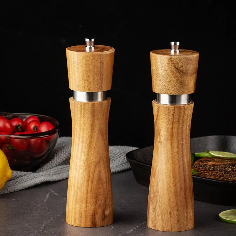 Jaswehome Salt And Pepper Grinder 8 Inches Wooden Adjustable Coarseness Shakers Refillable Acacia Wood Pepper Mills
Jaswehome Salt And Pepper Grinder 8 Inches Wooden Adjustable Coarseness Shakers Refillable Acacia Wood Pepper Mills