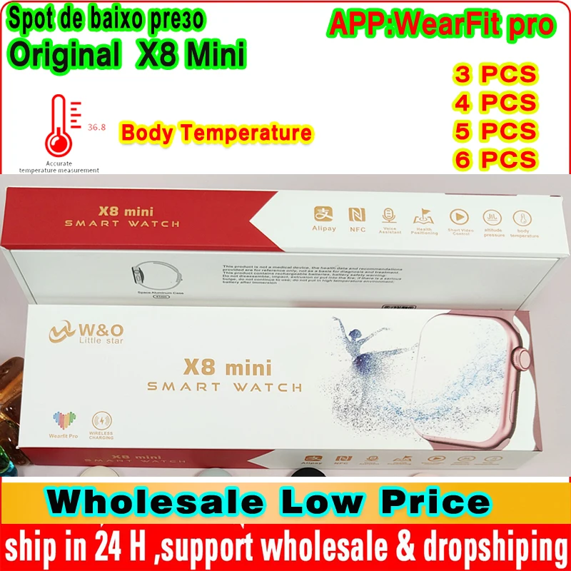 Wholesale Low Price 3/5 Pcs Original 41mm Series 8 Smart Watch Ladies X8 Mini 1.71inch Bluetooth Call Nfc Siri Smart Watch Women
Wholesale Low Price 3/5 Pcs Original 41mm Series 8 Smart Watch Ladies X8 Mini 1.71inch Bluetooth Call Nfc Siri Smart Watch Women