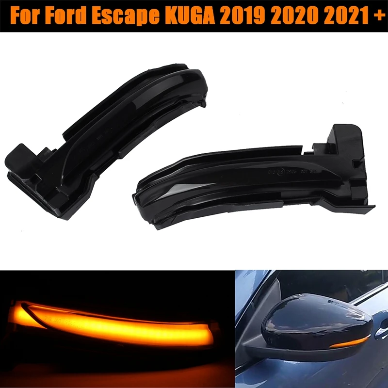 Для Ford Escape KUGA 2019 2020 2021 + Автомобильный светодиодный динамический сигнал поворота, боковой индикатор светильник ла заднего вида 
Для Ford Escape KUGA 2019 2020 2021 + Автомобильный светодиодный динамический сигнал поворота, боковой индикатор светильник ла заднего вида