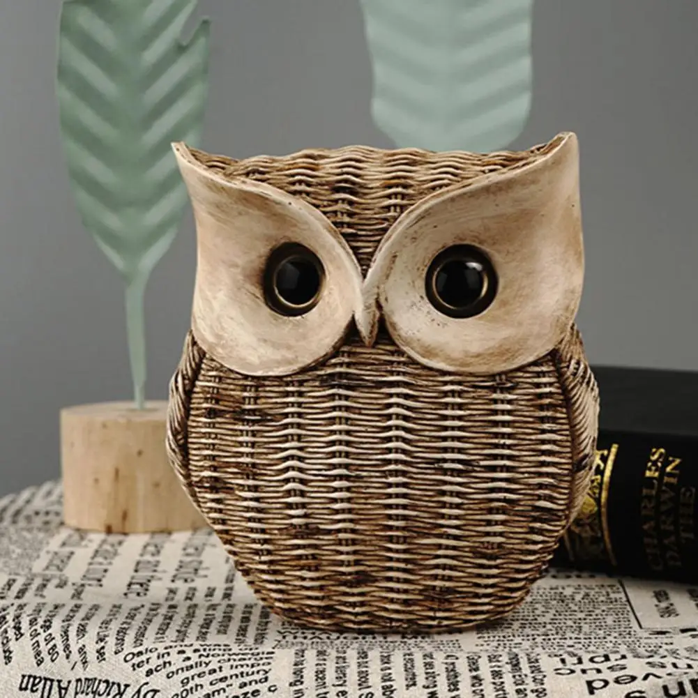 Nordic Style Owls Ornament Owl Resin Rattan Lovely Bird Miniatures Figurines for Home Decor Living Room Bedroom Office Decor
Nordic Style Owls Ornament Owl Resin Rattan Lovely Bird Miniatures Figurines for Home Decor Living Room Bedroom Office Decor
