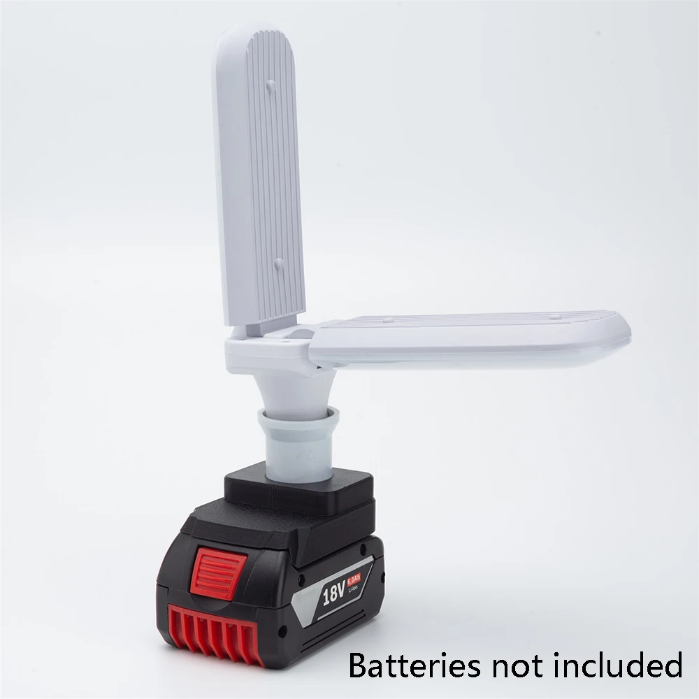 For BOSCH 18V MAX Li-Ion Battery Foldable Wireless LED Work Light Bulb Fan Blade Outdoor Lamp
For BOSCH 18V MAX Li-Ion Battery Foldable Wireless LED Work Light Bulb Fan Blade Outdoor Lamp