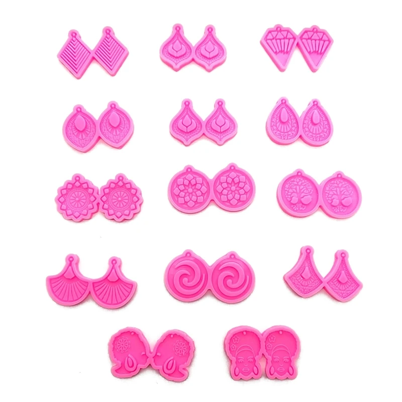 6pcs Earring Resin Molds Jewelry Casting Mold DIY Craft Keychain Mould for Women K3ND
6pcs Earring Resin Molds Jewelry Casting Mold DIY Craft Keychain Mould for Women K3ND
