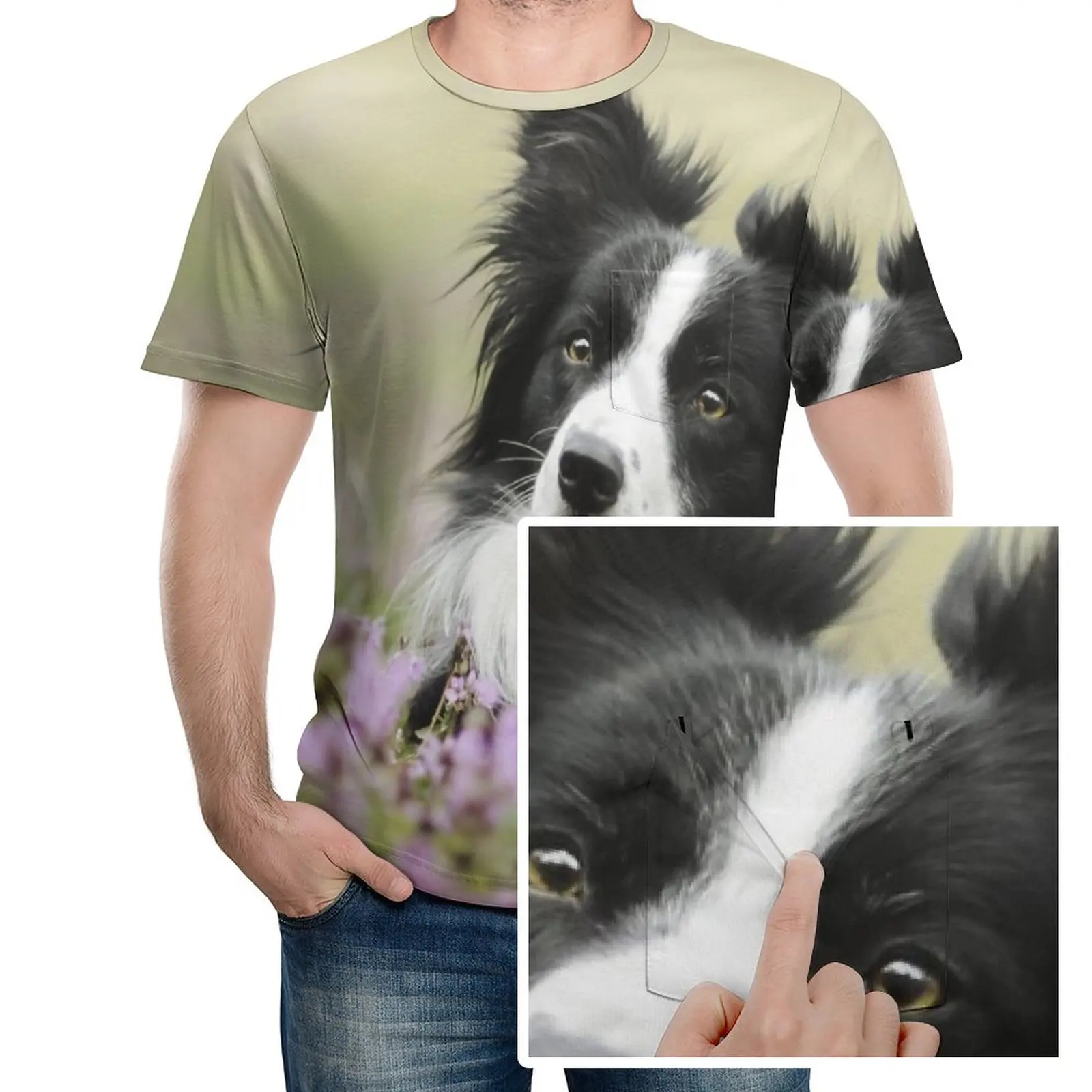 Animal Border Collie Men's New Summer 3D Pink Tulip Flower T-shirt Casual 3D Printing T-shirt
Animal Border Collie Men's New Summer 3D Pink Tulip Flower T-shirt Casual 3D Printing T-shirt