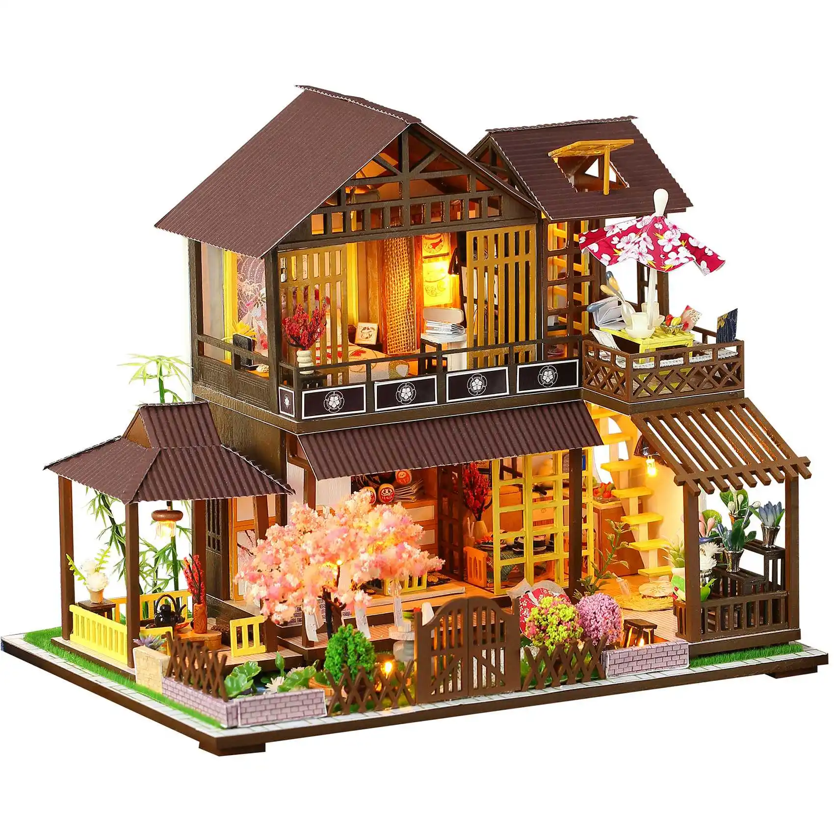 DIY Wooden Dollhouse Set the Best Gift for Adults and Teenagers Wooden Mini House Mori Journey Pavilion (B)
DIY Wooden Dollhouse Set the Best Gift for Adults and Teenagers Wooden Mini House Mori Journey Pavilion (B)