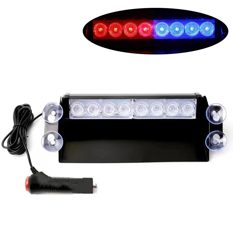 8LED Car Truck Emergency Dash Strobe Warning Light Day Running Flash Led Police Lamp Red Blue LED Police Lights Suction Cup
8LED Car Truck Emergency Dash Strobe Warning Light Day Running Flash Led Police Lamp Red Blue LED Police Lights Suction Cup