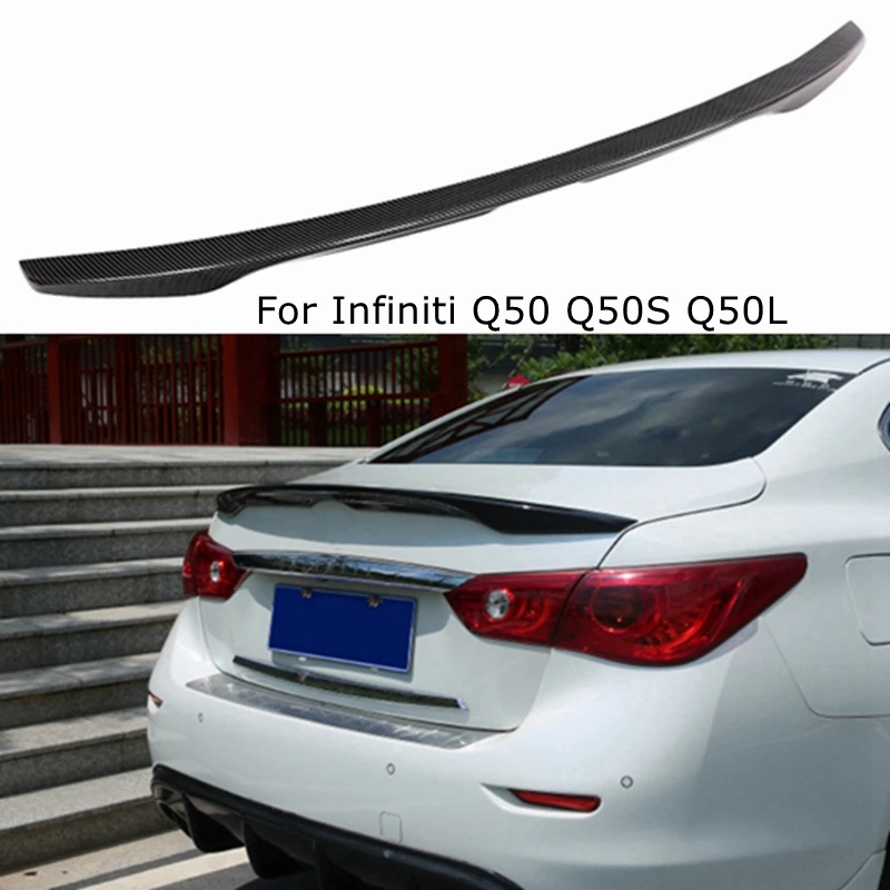 For Infiniti Q50 Q50S Q50L JP Style Carbon Fiber / FRP Rear Spoiler Trunk Wing 2014 -2020
For Infiniti Q50 Q50S Q50L JP Style Carbon Fiber / FRP Rear Spoiler Trunk Wing 2014 -2020