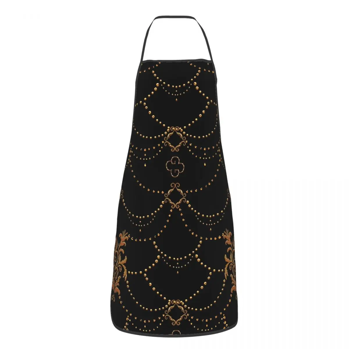 European Golden Floral Chains Of Pearls Apron for Women Men Unisex Bib Cooking Kitchen Tablier Cuisine Chef Gardening
European Golden Floral Chains Of Pearls Apron for Women Men Unisex Bib Cooking Kitchen Tablier Cuisine Chef Gardening