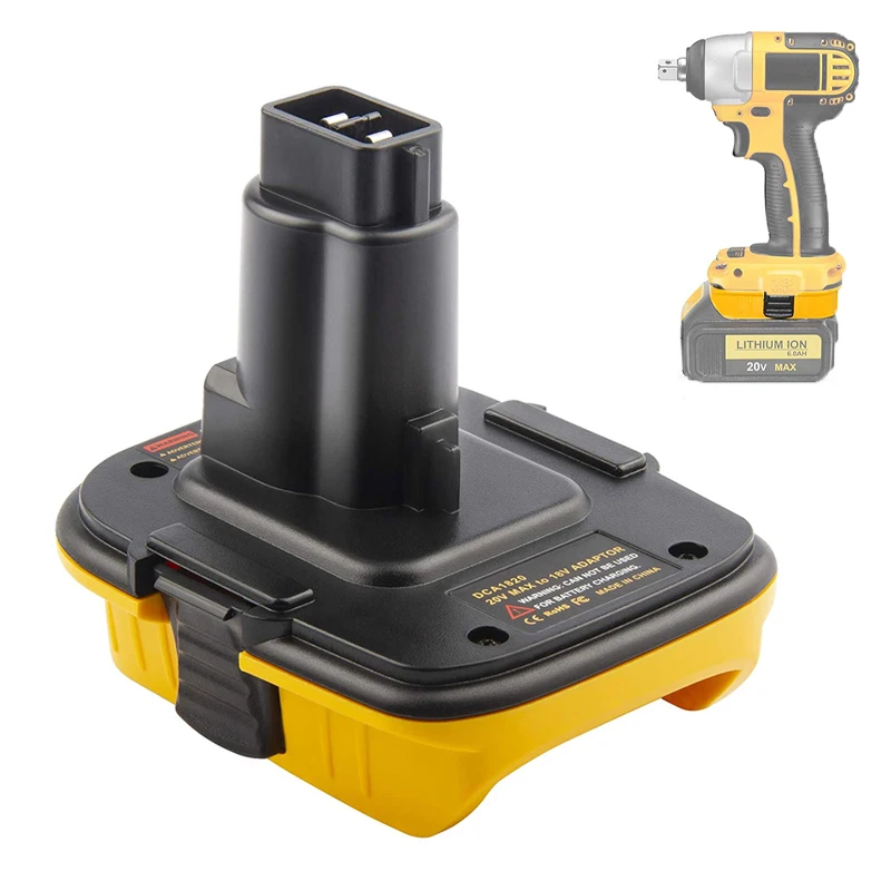 Преобразователь адаптера DCA1820 для аккумулятора Dewalt 20 в, преобразователь DCB205 в никель-кадмиевый никель-металлогидридный аккумулятор 18 в DC9098 DC9096 для инструментов Dewalt 18 в
Преобразователь адаптера DCA1820 для аккумулятора Dewalt 20 в, преобразователь DCB205 в никель-кадмиевый никель-металлогидридный аккумулятор 18 в DC9098 DC9096 для инструментов Dewalt 18 в