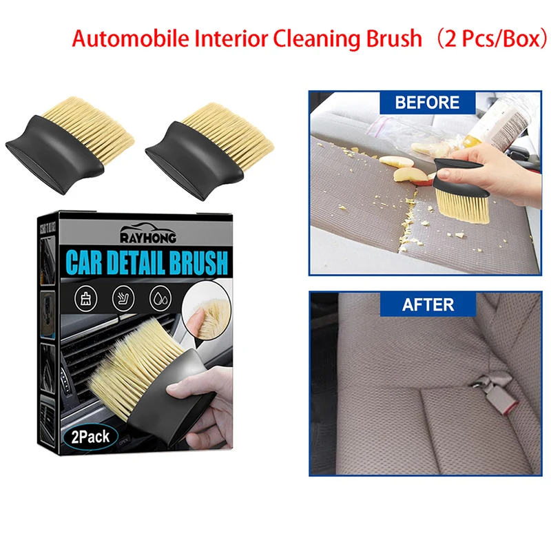 2Pcs Car Interior Cleaning Soft Brush Dashboard Air Outlet Gap Dust Removal Long Hair Wide Handle Brushes
2Pcs Car Interior Cleaning Soft Brush Dashboard Air Outlet Gap Dust Removal Long Hair Wide Handle Brushes